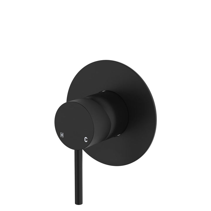 Fienza Kaya Wall Mixer, Small Round Plate