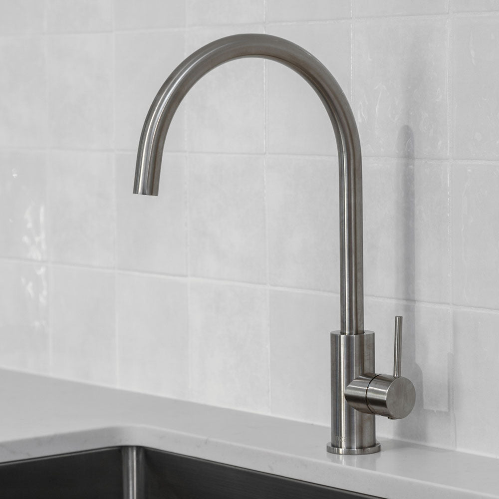 Fienza Kaya Sink Mixer Brushed Nickel