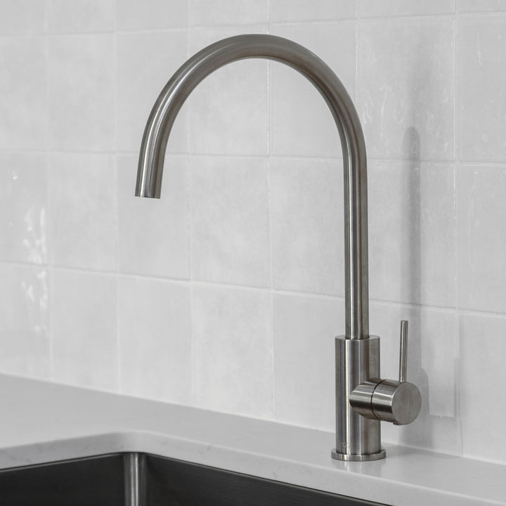 Fienza Kaya Sink Mixer Brushed Nickel