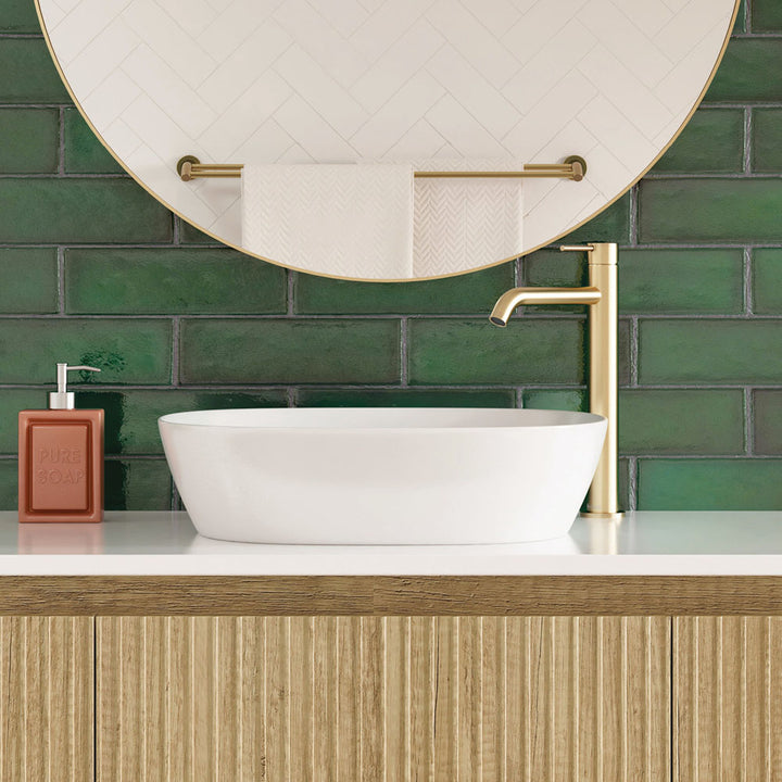 Fienza Kaya Tall Basin Mixer, Urban Brass