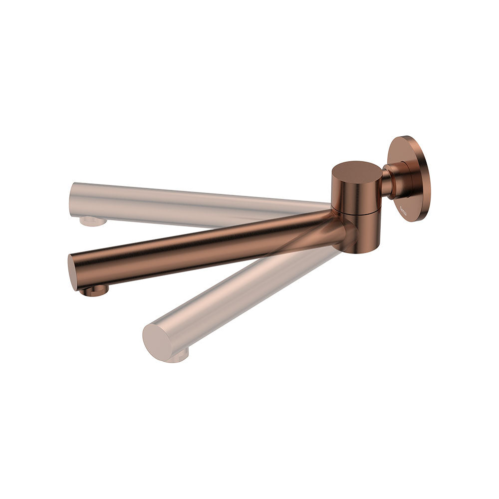 Fienza Kaya Swivel Basin/Bath Outlet, Brushed Copper