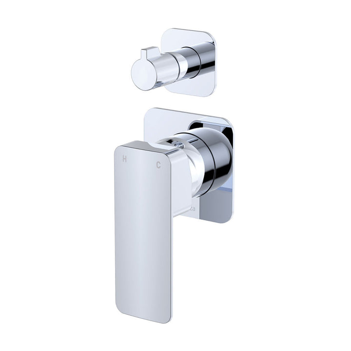 Fienza Tono Wall Diverter Mixer, Square Plates