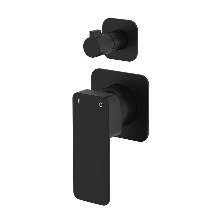 Fienza Tono Wall Diverter Mixer, Square Plates