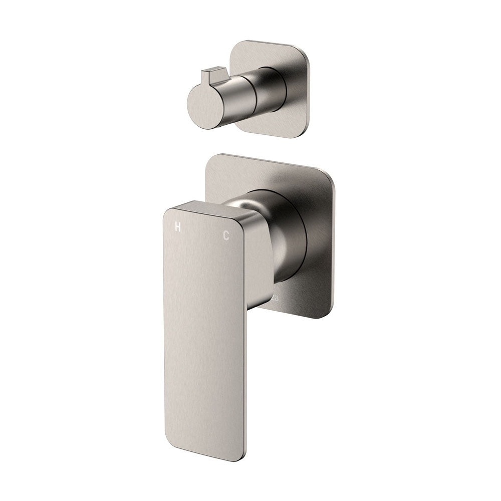 Fienza Tono Wall Diverter Mixer, Square Plates