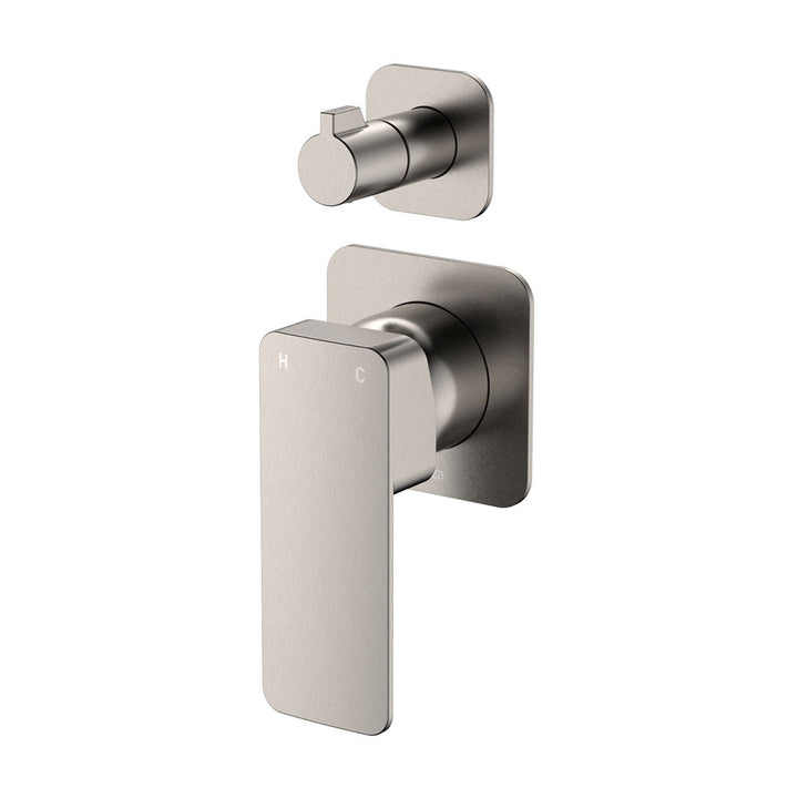 Fienza Tono Wall Diverter Mixer, Square Plates
