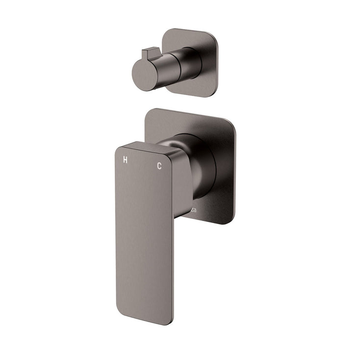 Fienza Tono Wall Diverter Mixer, Square Plates