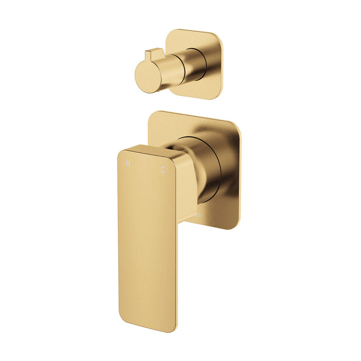Fienza Tono Wall Diverter Mixer, Square Plates