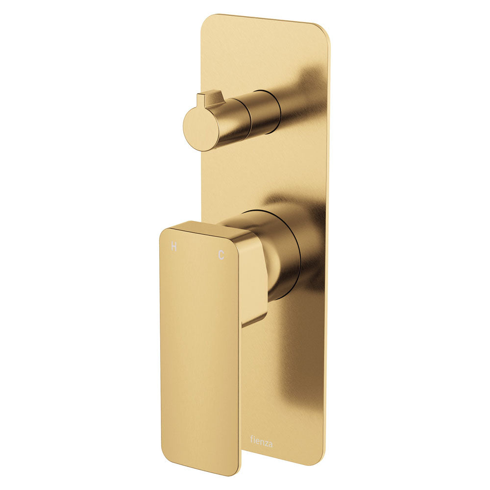 Fienza Tono Wall Diverter Mixer, Rectangular Plate