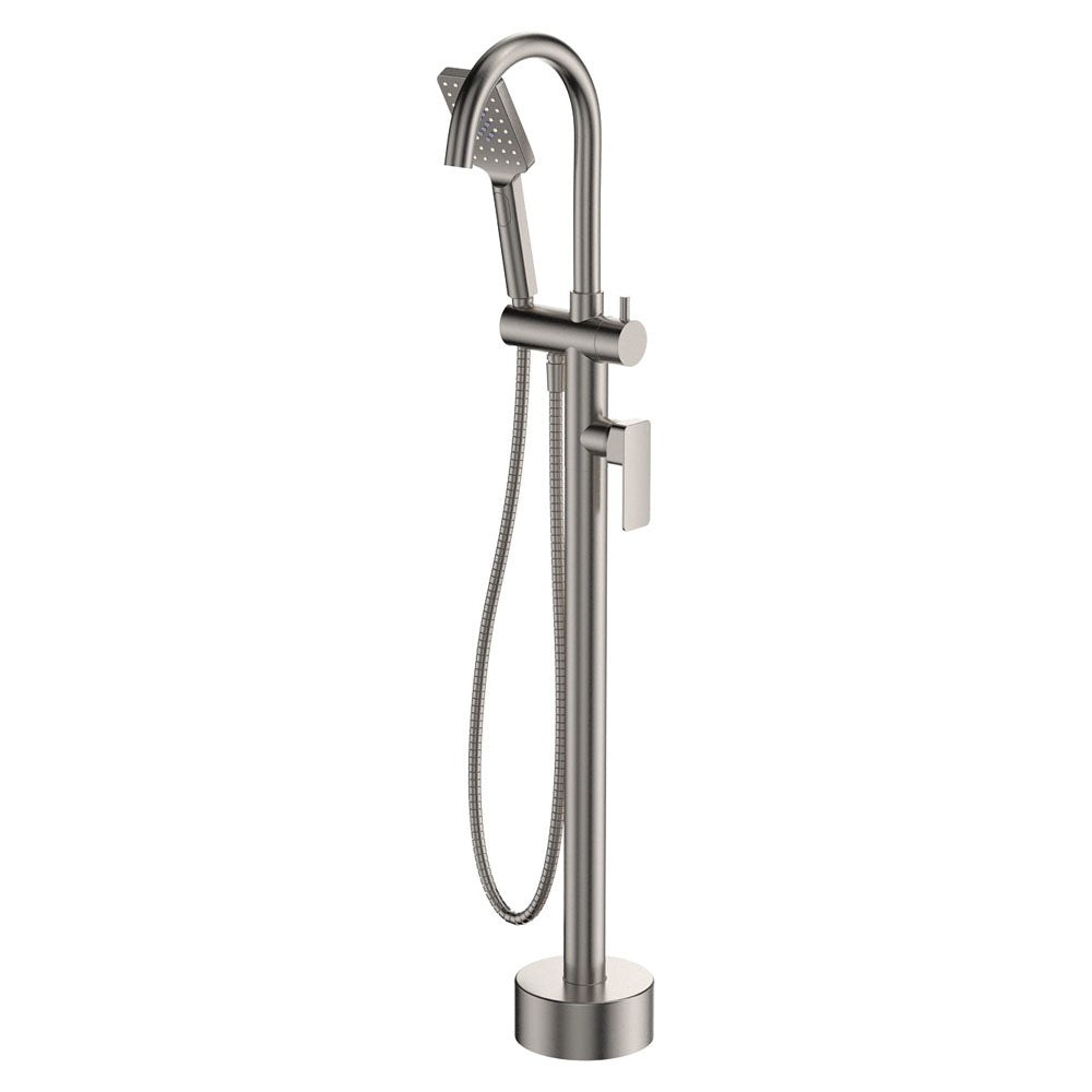 Fienza Tono Floor Mounted Bath Mixer With Hand Shower