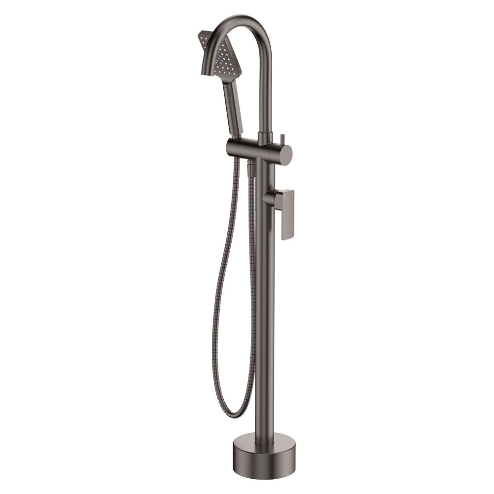 Fienza Tono Floor Mounted Bath Mixer With Hand Shower