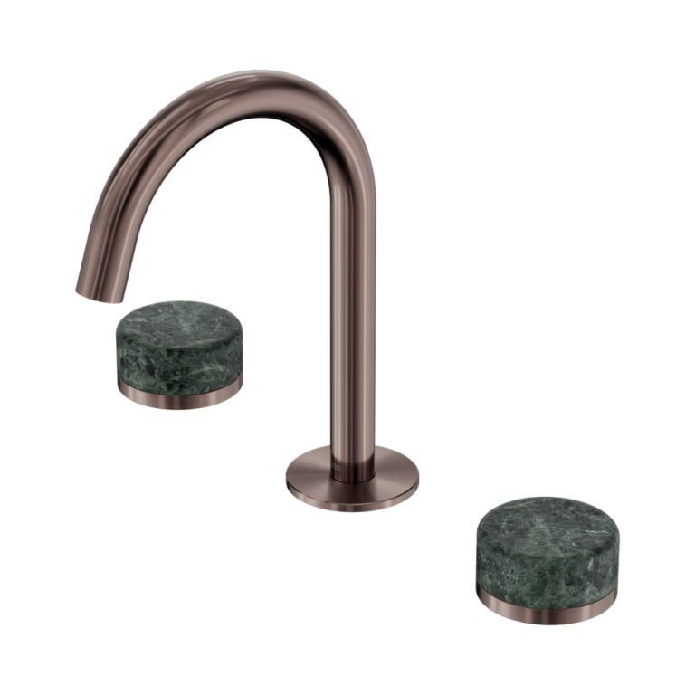 Nero Serenity Basin Set Arc Spout With Verde Alpi Handle