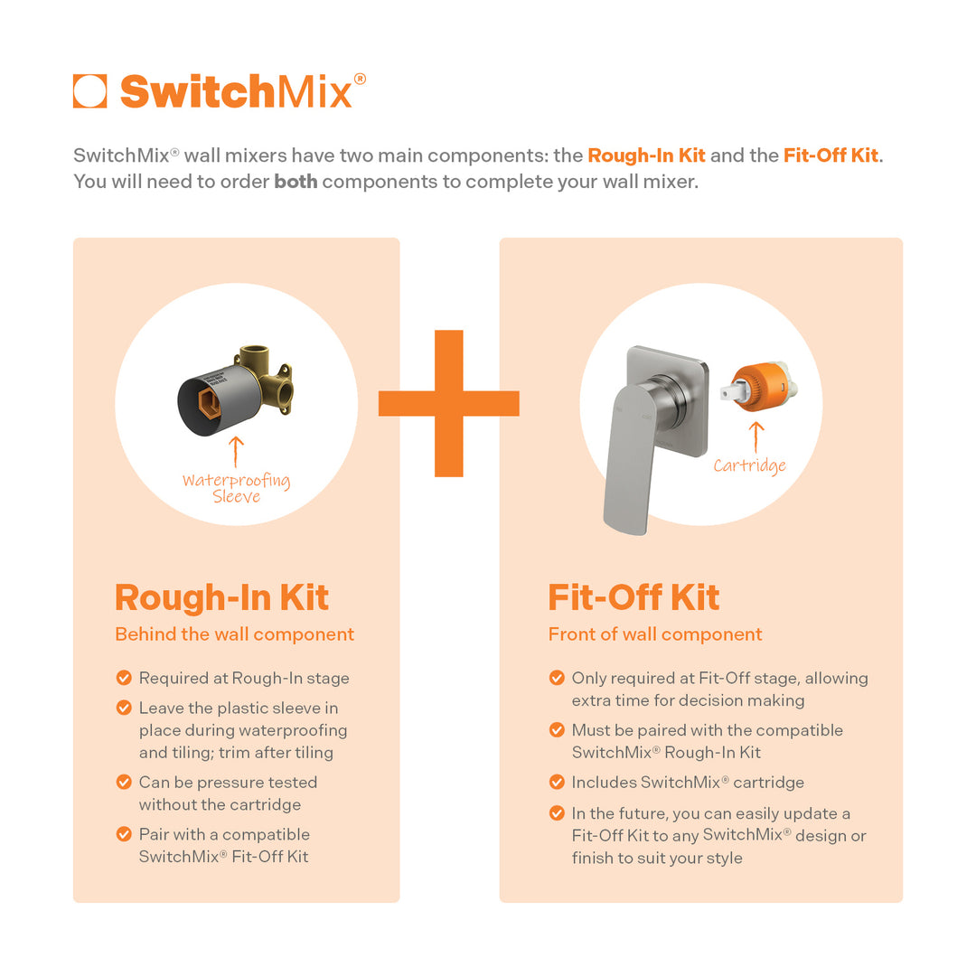 Phoenix SwitchMix Shower / Wall Mixer Rough-In Kit – Lead Free