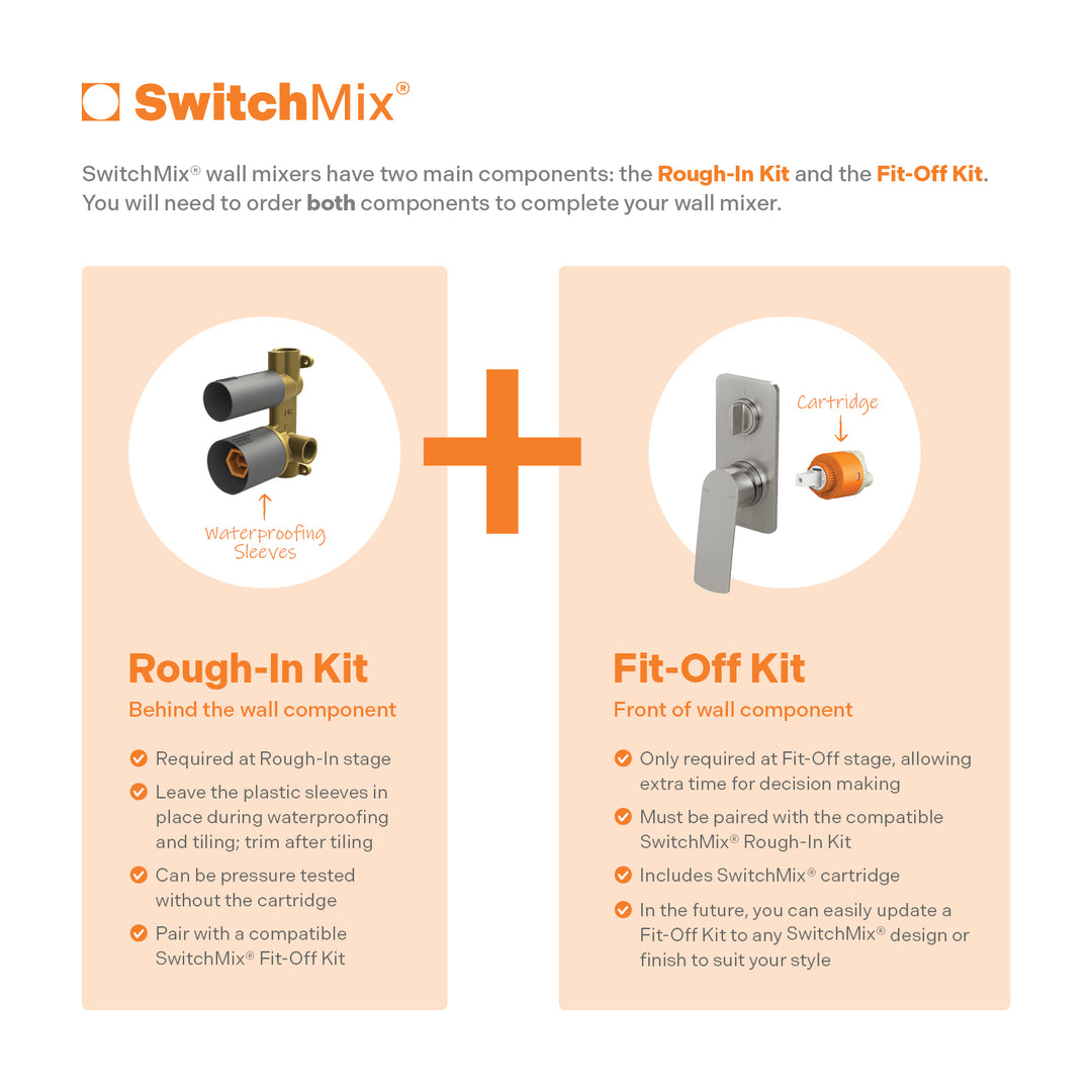 Phoenix SwitchMix Shower / Bath Diverter Mixer Rough-In Kit – Lead Free