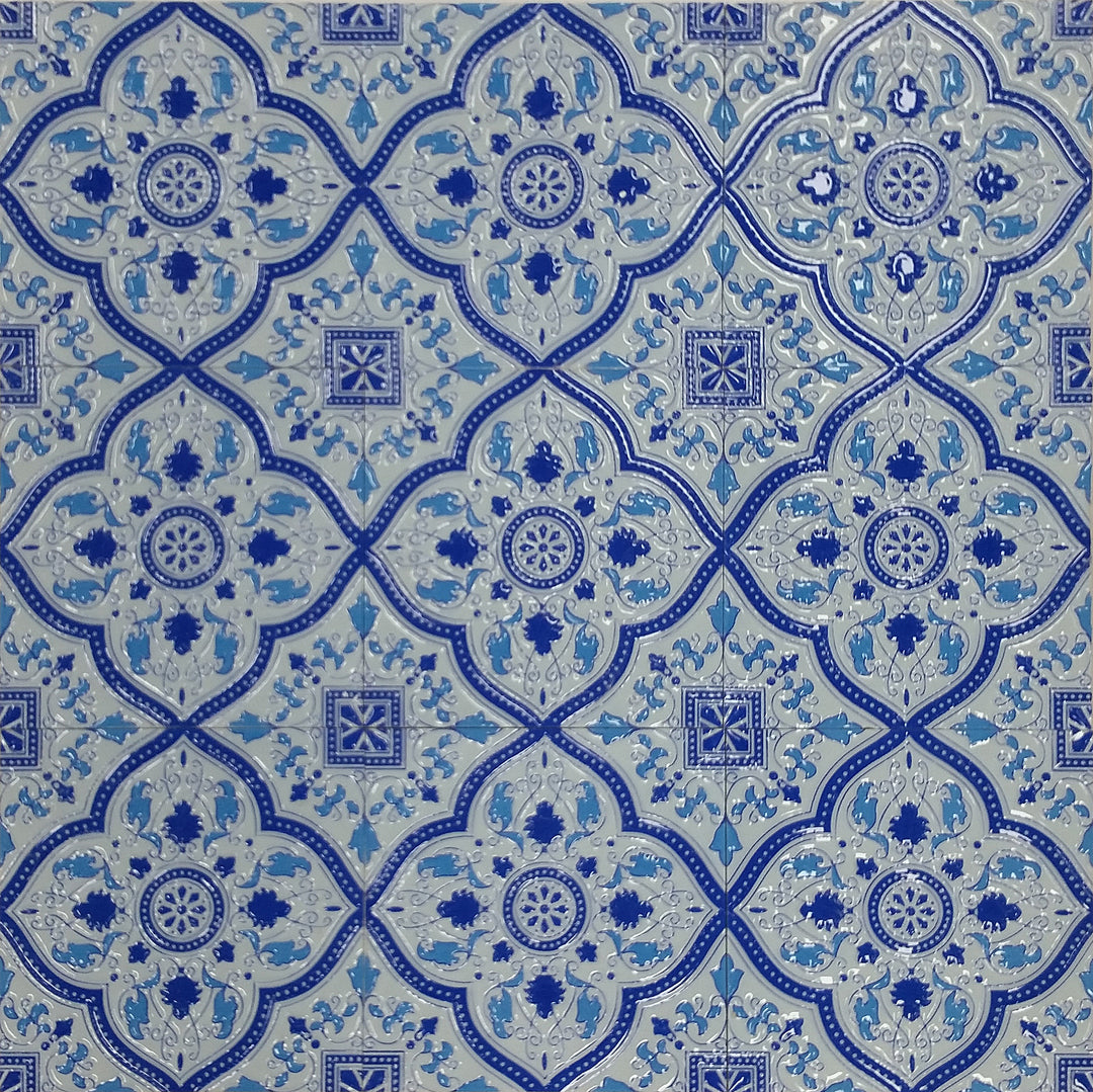 Morocco Persian Blue Gloss 200X200mm