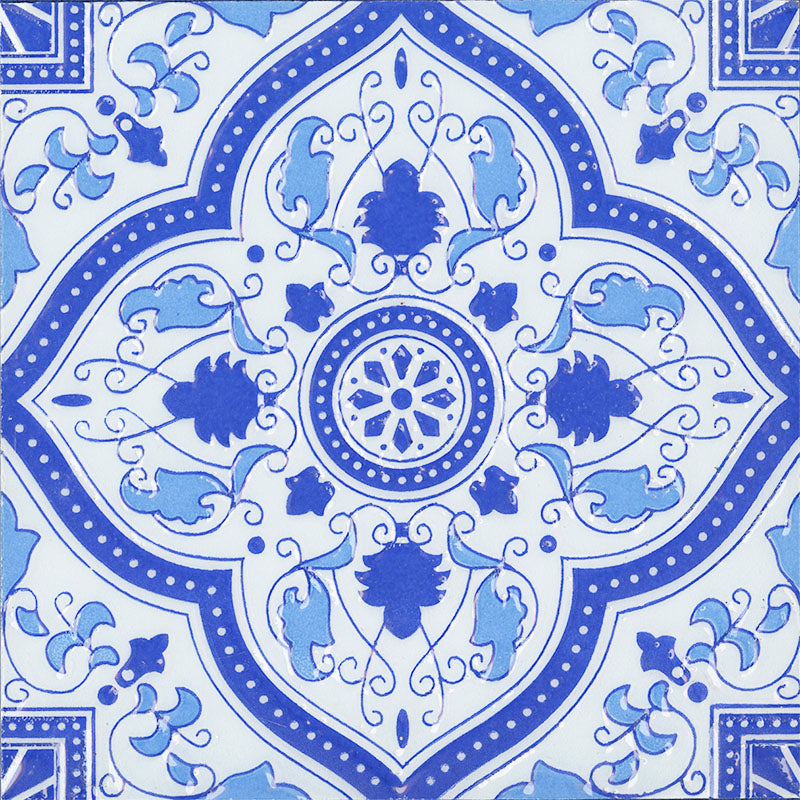 Morocco Persian Blue Gloss 200X200mm