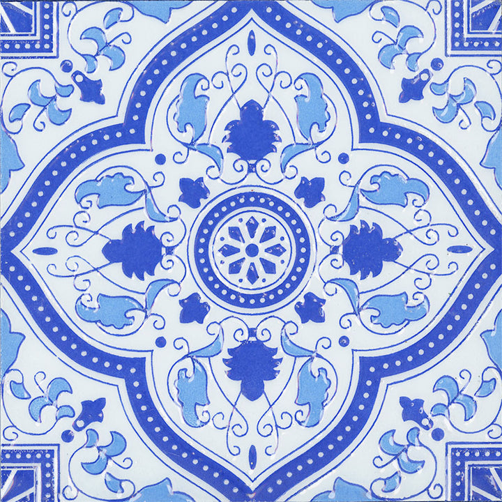 Morocco Persian Blue Gloss 200X200mm