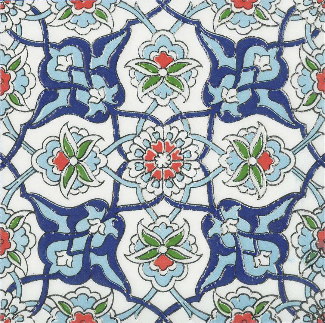 Morocco Turkish Blue Gloss Mosaic 200x200mm