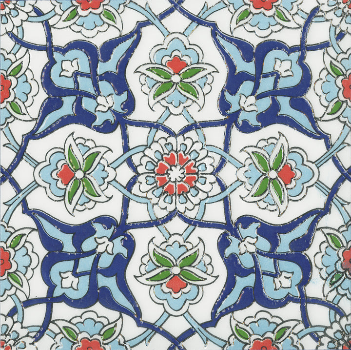 Morocco Turkish Blue Gloss Mosaic 200x200mm