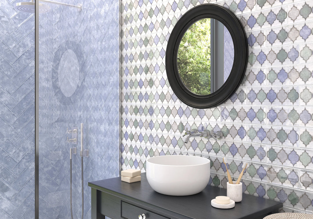 The Abalone Collection Spanish Gloss Wall Tiles 100x300mm