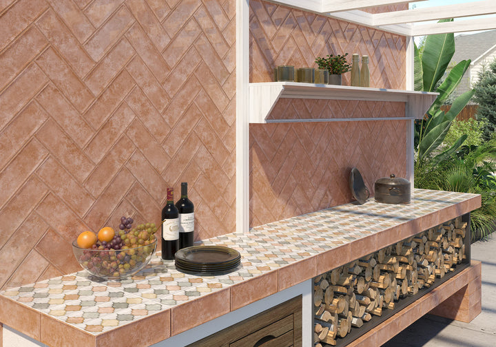 The Abalone Collection Spanish Gloss Wall Tiles 100x300mm