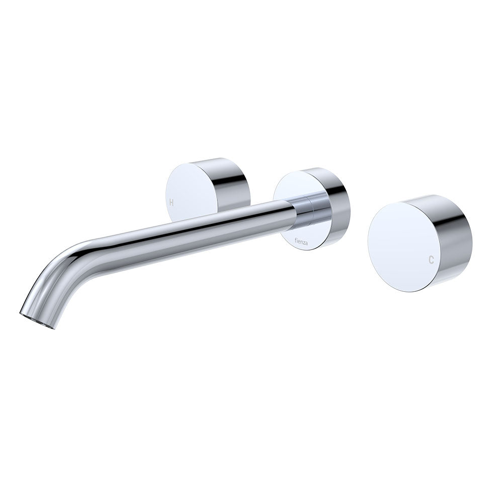 Fienza Kaya Wall Set, Round Taps 220mm
