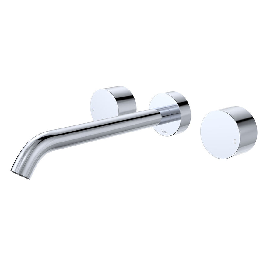 Fienza Kaya Wall Set, Round Taps 220mm