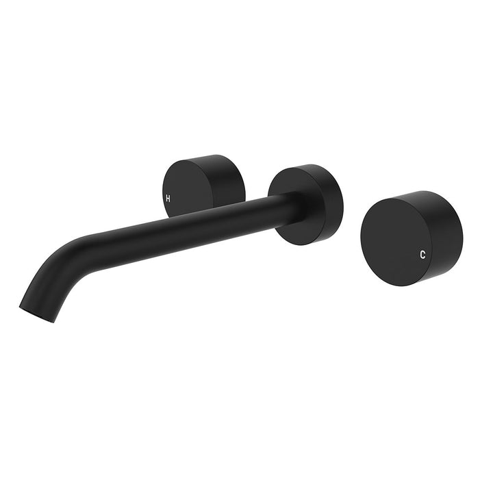 Fienza Kaya Wall Set, Round Taps 220mm