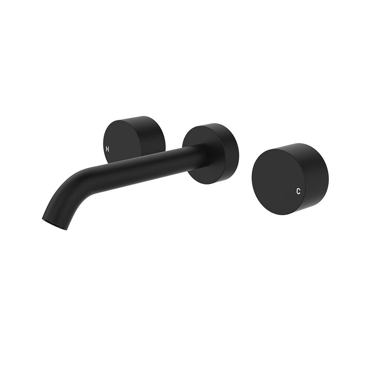 Fienza Kaya Wall Set, Round Taps 180mm