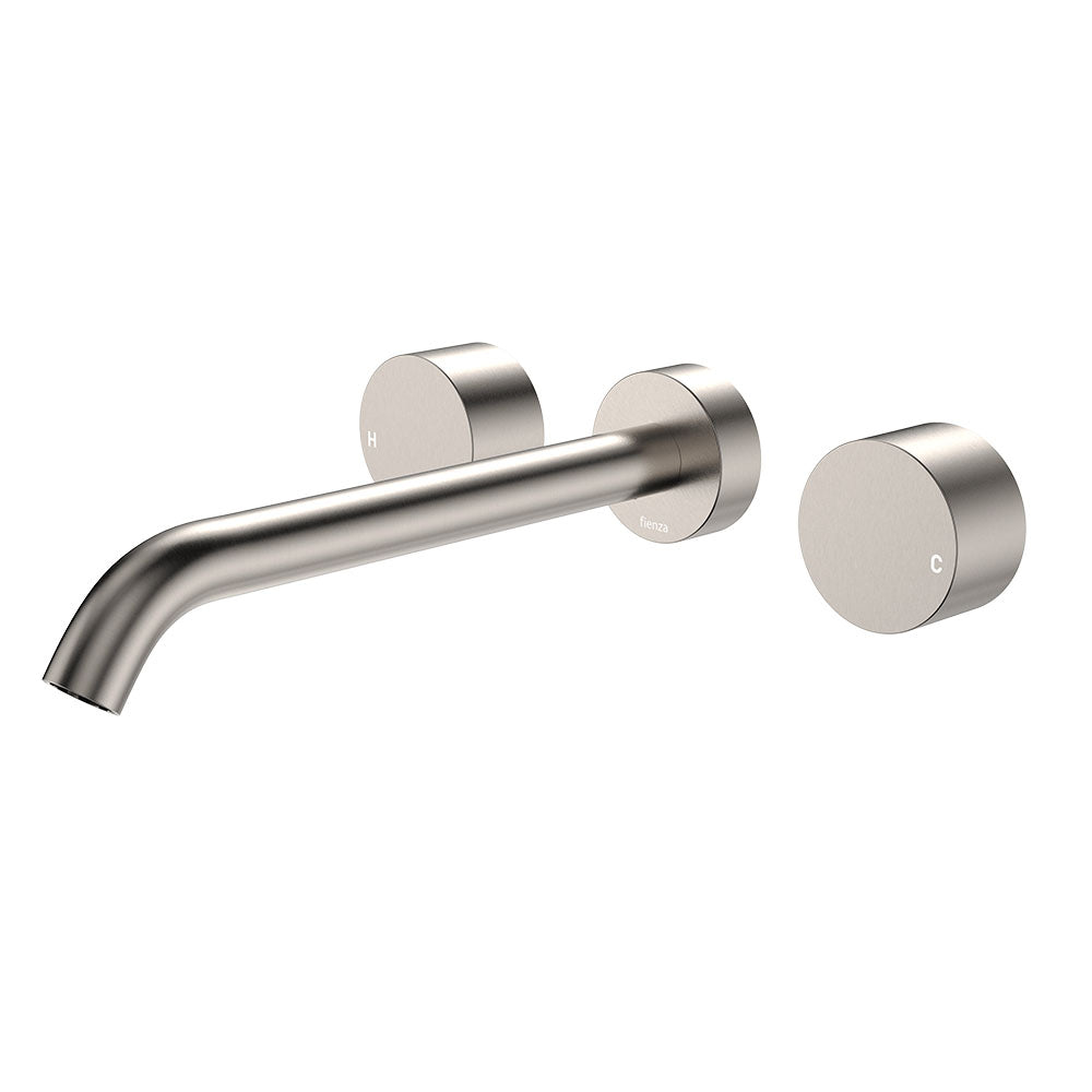 Fienza Kaya Wall Set, Round Taps 220mm