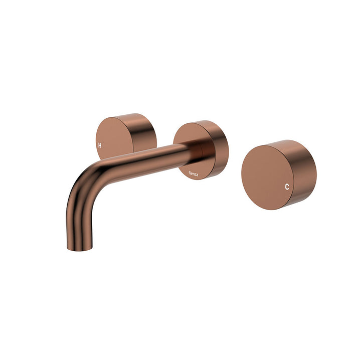 Fienza Kaya Wall Set, Round Taps 130mm