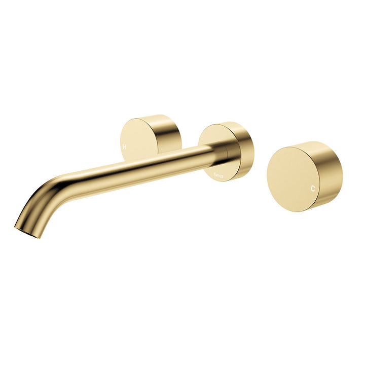 Fienza Kaya Wall Set, Round Taps 220mm