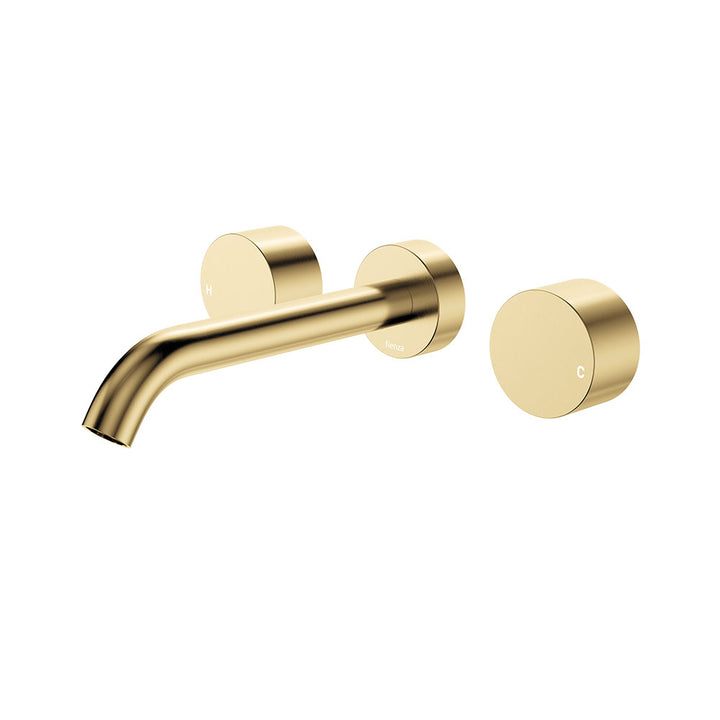 Fienza Kaya Wall Set, Round Taps 180mm
