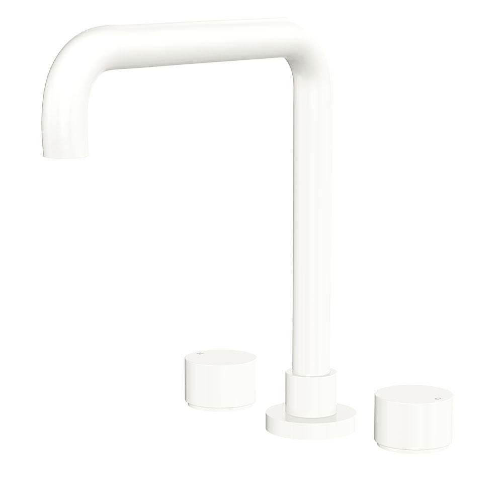 Fienza Kaya Squareline Hob Set, Round Taps