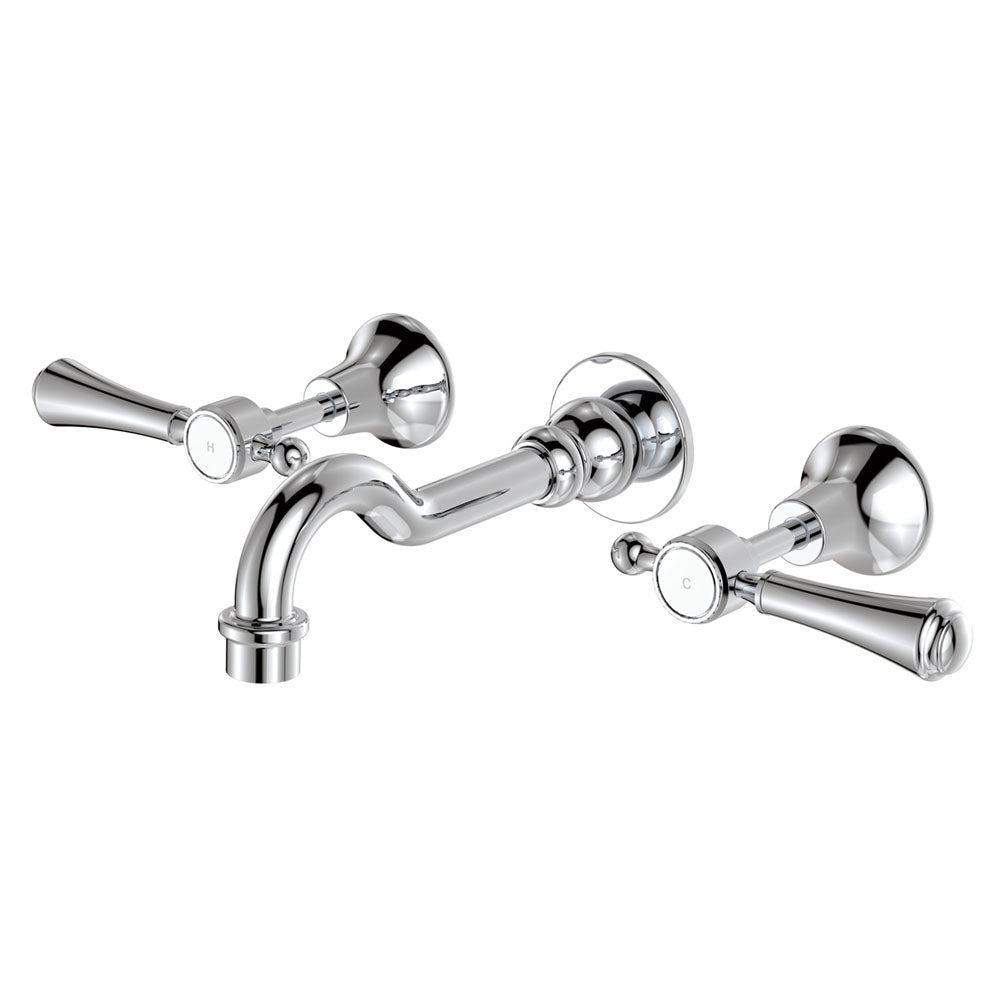 Fienza Lillian Lever Basin/Bath Wall Set