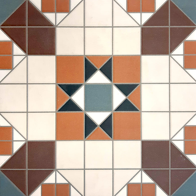 Federation Series Spanish Patterned Porcelain Feature Tile Matt 316x316