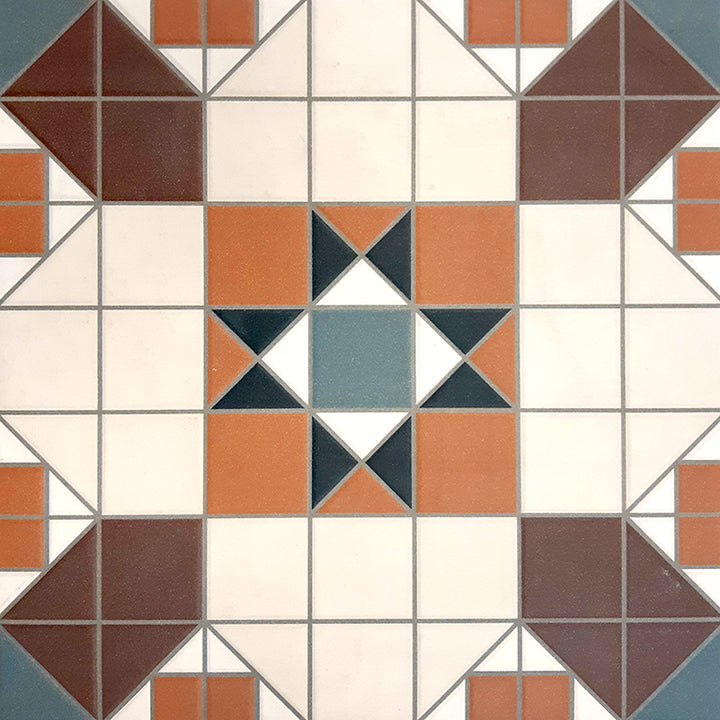 Federation Series Spanish Patterned Porcelain Feature Tile Matt 316x316
