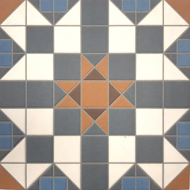 Federation Series Spanish Patterned Porcelain Feature Tile Matt 316x316