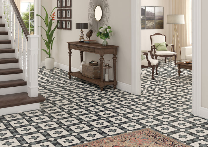 Federation Series Spanish Patterned Porcelain Feature Tile Matt 316x316