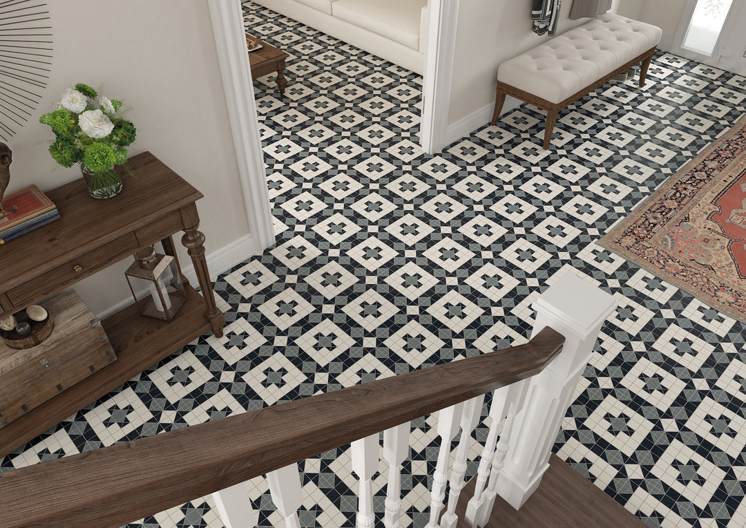 Federation Series Spanish Patterned Porcelain Feature Tile Matt 316x316