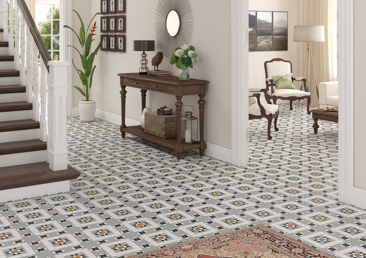 Federation Series Spanish Patterned Porcelain Feature Tile Matt 316x316