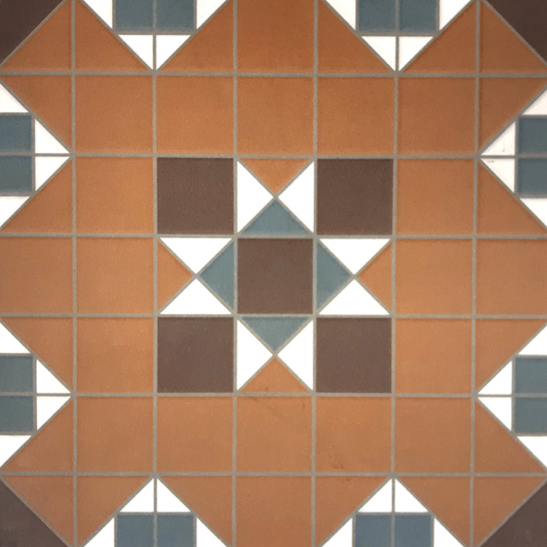 Federation Series Spanish Patterned Porcelain Feature Tile Matt 316x316
