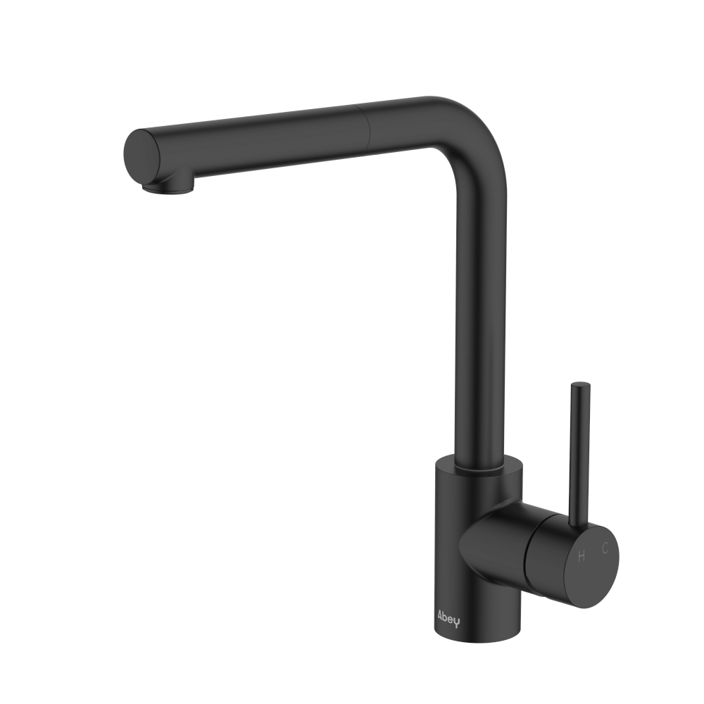 Abey Lucia Sidelever Mixer with Pull Out Lead Free