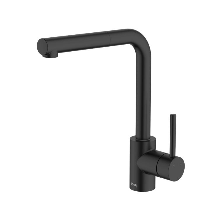 Abey Lucia Sidelever Mixer with Pull Out Lead Free