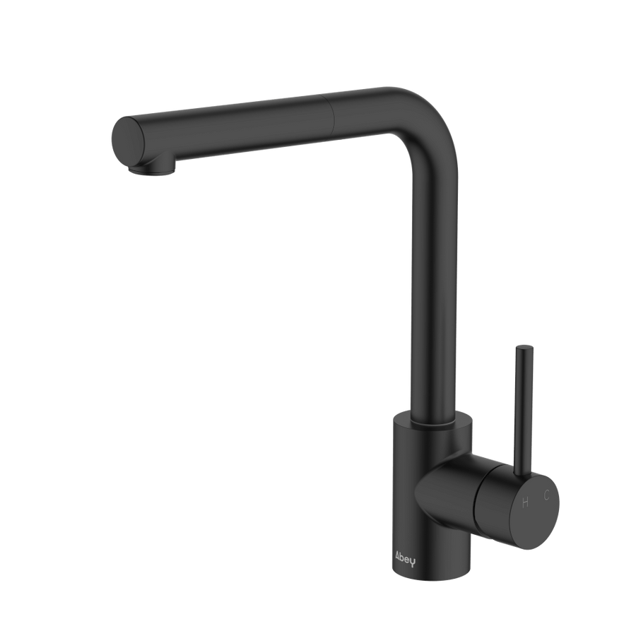 Abey Lucia Sidelever Mixer with Pull Out Lead Free