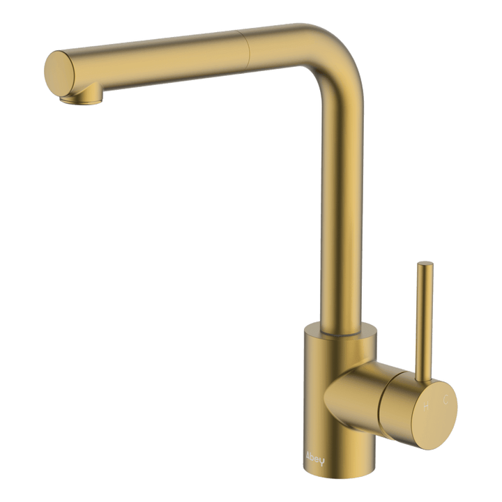 Abey Lucia Sidelever Mixer with Pull Out Lead Free