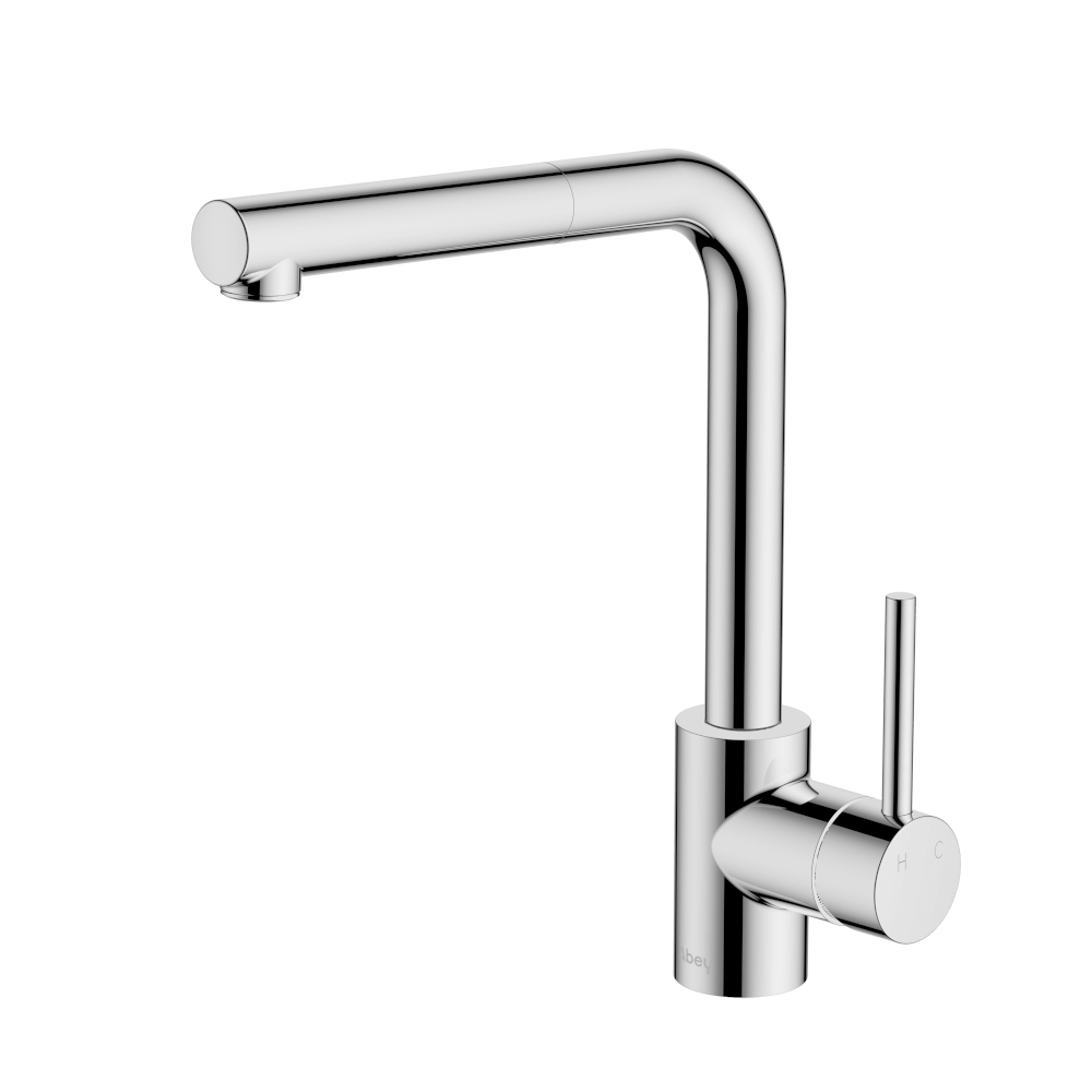 Abey Lucia Sidelever Mixer with Pull Out Lead Free