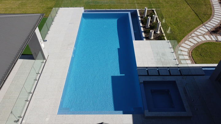 The Ezarri Ligero Polar Blue Pool Tile