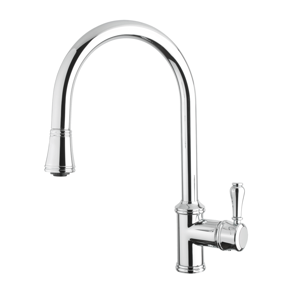 Abey Vicario Provincial Single Lever Kitchen Mixer with Pull Out Lead Free