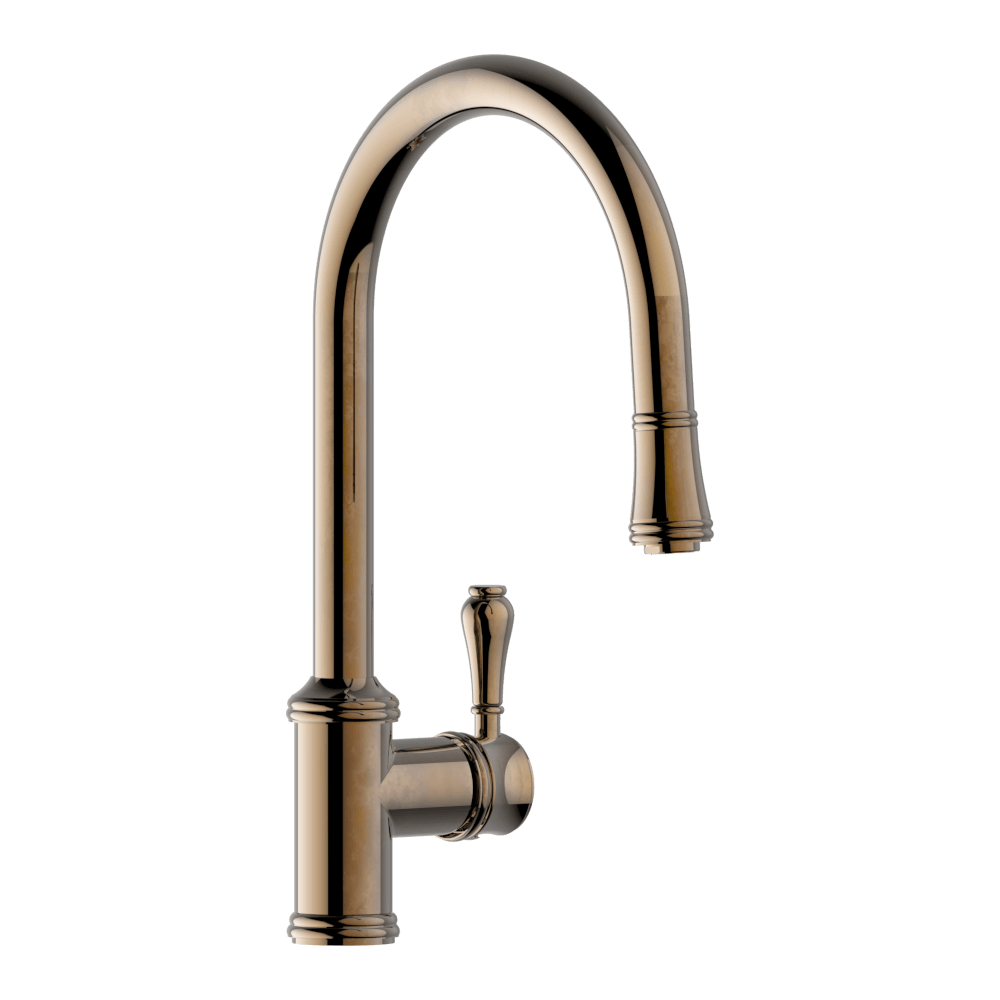 Abey Vicario Provincial Single Lever Kitchen Mixer with Pull Out Lead Free