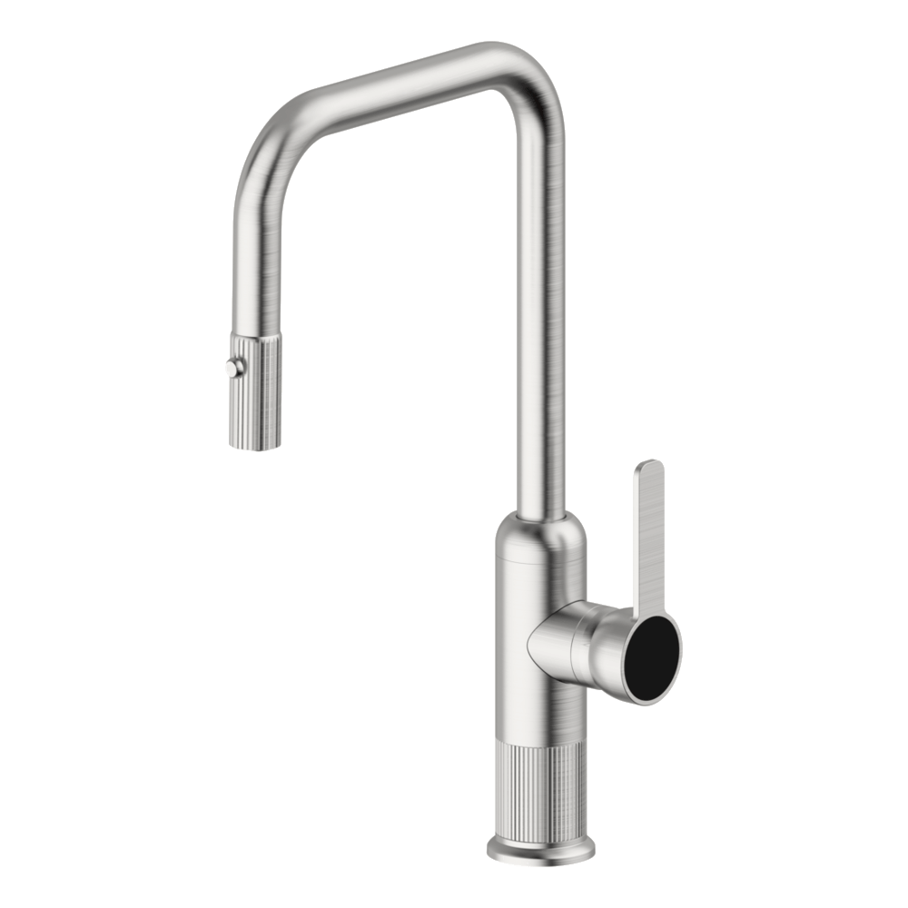 Abey Lumiere Pull Out Kitchen Mixer Dual Spray Lead Free